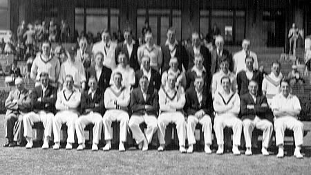 Scotland against Yorkshire, 7th, 8th July 1948, Team photograph