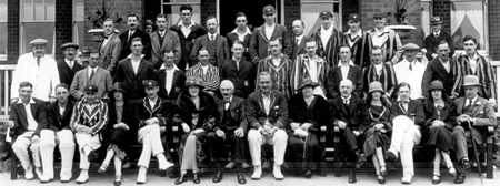 Gloucestershire against Scotland, 27th, 28th August 1924, Scotland and Gloucestershire Team photograph