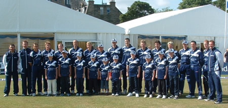 Scotland against Pakistan, 27th June 2006, Scotland Team photograph