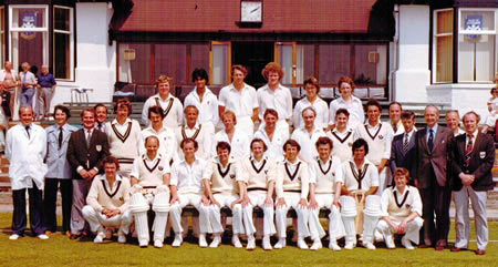 Scotland against Worcestershire, 20th, 21st, 22nd June 1979, Scotland and Worcestershire Team photograph