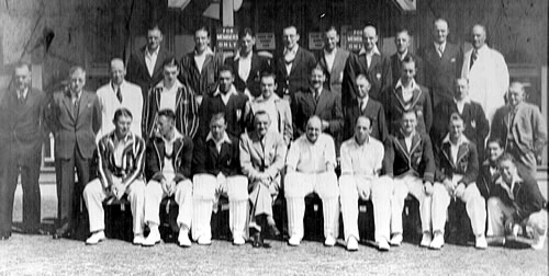 Scotland Team against Australians Team photograph 1938