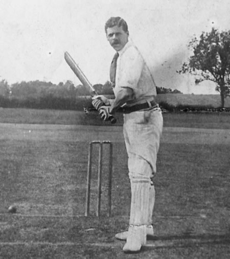 Thornton Hallas batting portrait